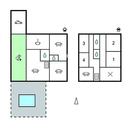 Hébergement de vacances 4 Bedroom Cozy In *